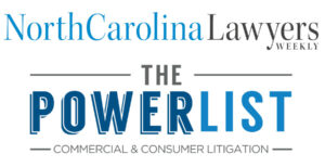 Edward Bleynat included in the 2024 Commercial & Consumer Litigation Power List by North Carolina Lawyers Weekly