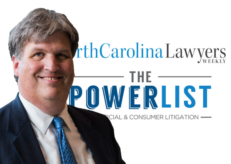 Edward Bleynat included in the 2024 Commercial & Consumer Litigation Power List by North Carolina Lawyers Weekly